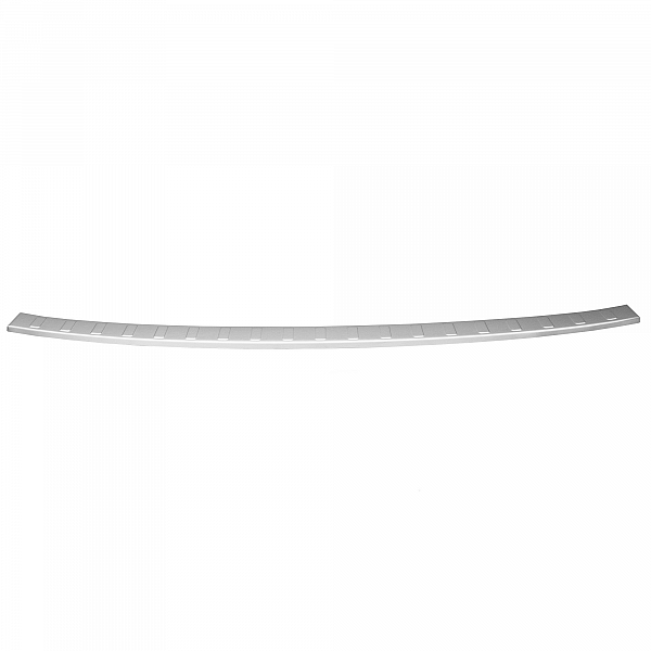Stainless Steel Rear Bumper Protector Compatible With Jaguar F-Pace 01.2016-> Rearguard, Tailored Fit Bumper Guard,  Loading Edge Protector- Colour Brushed Stainless Steel