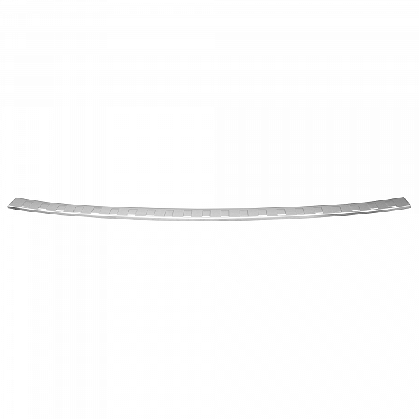 Stainless Steel Rear Bumper Protector Compatible With Volvo XC90 02.2015-> Rearguard, Tailored Fit Bumper Guard,  Loading Edge Protector- Colour Brushed Stainless Steel