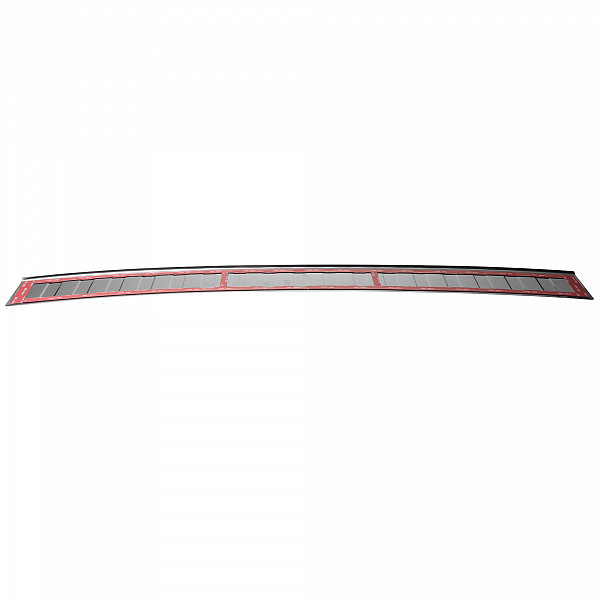 Stainless Steel Rear Bumper Protector Compatible With Volkswagen Touran (2. Generation Typ 5T) 09.2015-> Rearguard, Tailored Fit Bumper Guard,  Loading Edge Protector- Colour Polished Stainless Steel (Chrome)