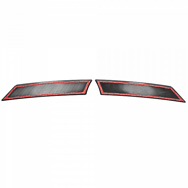 Stainless Steel Rear Bumper Protector Compatible With Opel Mokka II 01.2021-> Rearguard, Tailored Fit Bumper Guard,  Loading Edge Protector- Colour Matte Black Powdercoated Stainless Steel