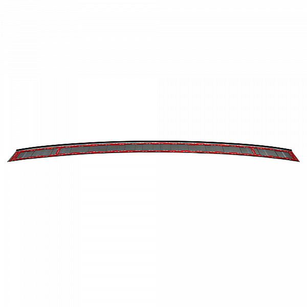 Stainless Steel Rear Bumper Protector Compatible With Volkswagen Tiguan 04.2016-11.2023 Rearguard, Tailored Fit Bumper Guard,  Loading Edge Protector- Colour Black Mirror Stainless Steel (Black Chrome)