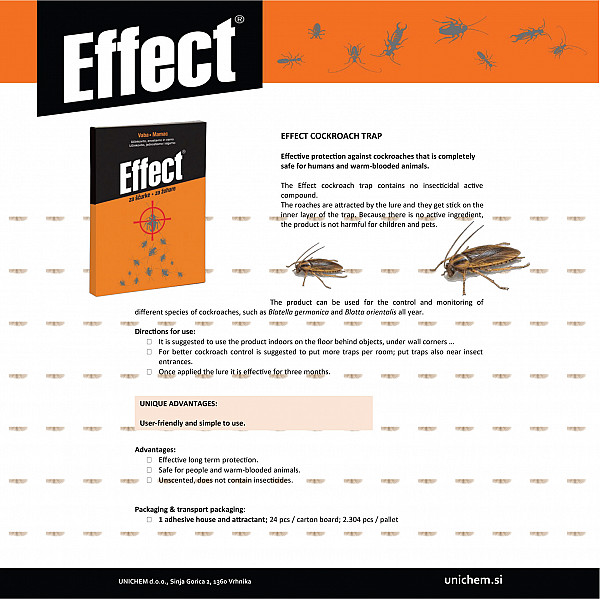 Effect Schabenköder – geruchlos & insektizidfrei – Köderstation gegen Schaben für Küche, Bad & Keller – Sicher für Kinder & Haustiere – Wirksam über Wochen – 1 Stück