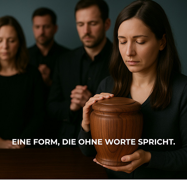 Handgefertigte Urne aus Walnussholz – 5 L Volumen für Menschliche Asche – Runde Natururne aus Massivholz – Nachhaltig, chemiefrei & stilvoll – Heimische Handarbeit