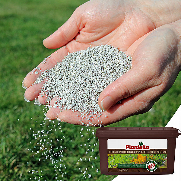 Autumn Lawn Fertilizer PLANTELLA 5 kg – Special Fertilizer for Strong Roots & Dense Lawn in Autumn – Ideal for Winter Preparation | Suitable for Ornamental & Sports Lawns