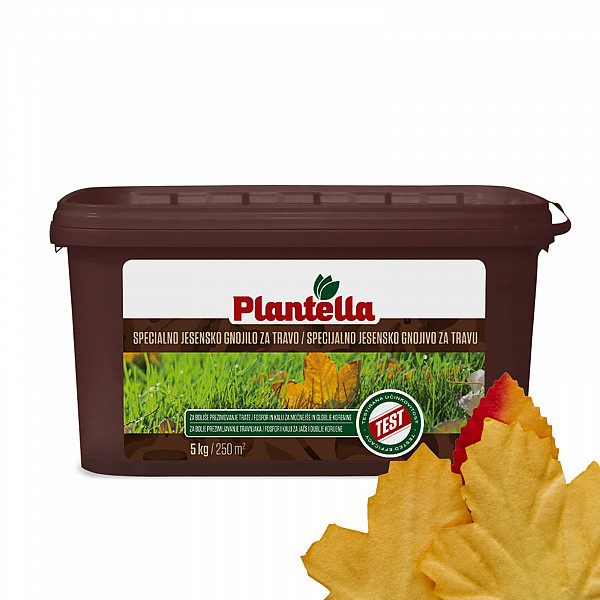 Autumn Lawn Fertilizer PLANTELLA 5 kg – Special Fertilizer for Strong Roots & Dense Lawn in Autumn – Ideal for Winter Preparation | Suitable for Ornamental & Sports Lawns