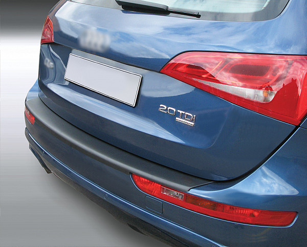 Rear Bumper Protector compatible with Audi Q5 & SQ5 09.2008-12.2016  Rearguard, Tailored Fit Bumper Guard, ABS Plastic- Colour Matte Black