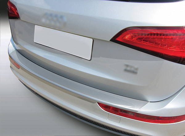 Rear Bumper Protector compatible with Audi Q5 & SQ5 09.2008-12.2016  Rearguard, Tailored Fit Bumper Guard, ABS Plastic- Special Colour Brushed Aluminum Look