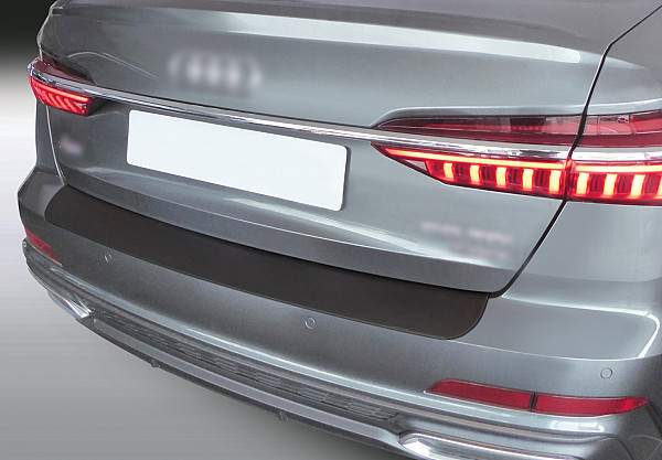 Zaštitna letva stražnjeg branika pogodno za Audi A6 Limuzina 07.2018->  precizno pristajanje s dubokim zaštitnim rubom, ABS plastika- boja crna mat