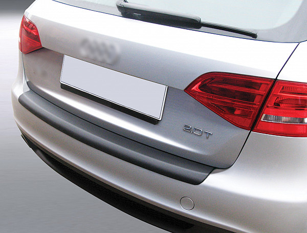 Rear Bumper Protector compatible with Audi A4 Avant B8 also for S line  04.2008-01.2012 not for S4/RS4 Rearguard, Tailored Fit Bumper Guard, ABS Plastic- Colour Matte Black