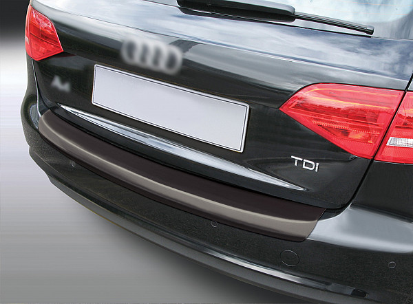 Rear Bumper Protector compatible with Audi A4 Avant B8 also for S-Line  02.2012-08.2015 not for S4/RS4/Allroad Rearguard, Tailored Fit Bumper Guard, ABS Plastic- Colour Matte Black