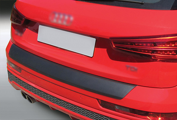 Ladekantenschutz passend für Audi Q3 & RSQ3 ab BJ. 10.2011-6.2018  passgenau mit Abkantung ABS- Farbe schwarz