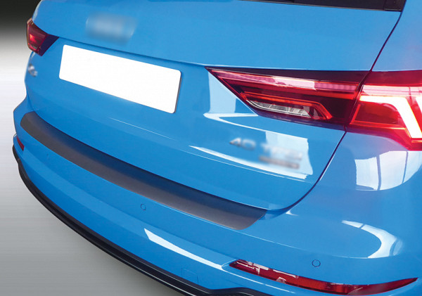 Ladekantenschutz passend für Audi Q3 & RSQ3 ab BJ. 12.2018>  passgenau mit Abkantung ABS- Farbe schwarz