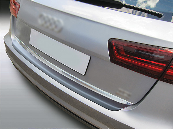 Ladekantenschutz passend für Audi A6 Avant ab BJ. 9.2014-5.2016 nicht für S6 oder RS6 passgenau mit Abkantung ABS- Farbe schwarz
