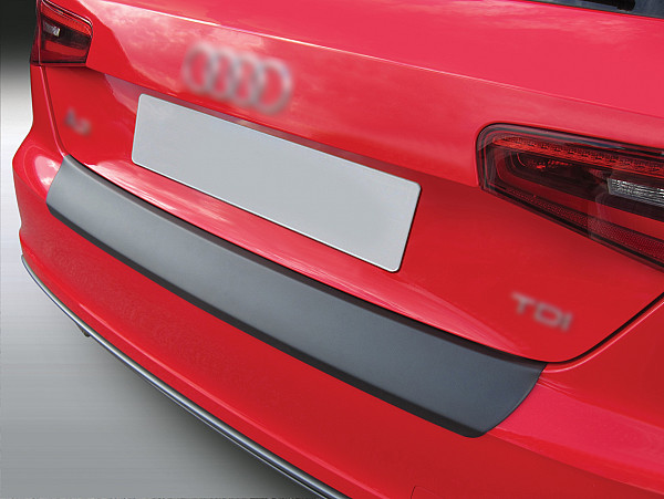 Rear Bumper Protector compatible with Audi A3 S3, RS3 Hatchback 06.2012-05.2016 3 doors Rearguard, Tailored Fit Bumper Guard, ABS Plastic- Colour Matte Black