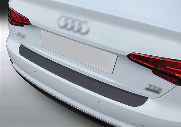 Zaščitna letvica zadnjega odbijača kompatibilna za Audi A4 Limuzina B9 10.2015-09.2018  zaščita nakladalnega roba z globokim zaščitnim robom, ABS plastika- barva črna mat