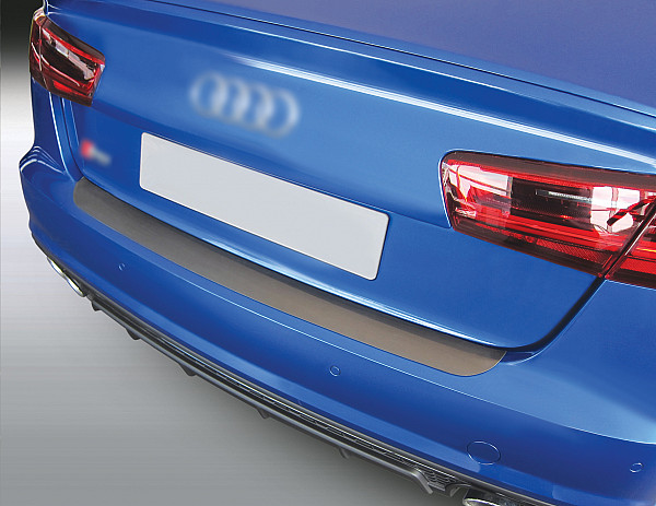 Zaštitna letva stražnjeg branika pogodno za Audi A6 & S6 Limuzina 06.2016-05.2018  precizno pristajanje s dubokim zaštitnim rubom, ABS plastika- boja crna mat