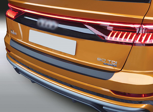 Zaštitna letva stražnjeg branika pogodno za Audi Q8 & SQ8 05.2018->  precizno pristajanje s dubokim zaštitnim rubom, ABS plastika- boja crna mat