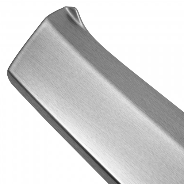 Rear Bumper Protector compatible with Audi A3 S3 RS3 Sportback (8VA) 06.2012-04.2016  Rearguard, Tailored Fit Bumper Guard, ABS Plastic- Special Colour Brushed Aluminum Look