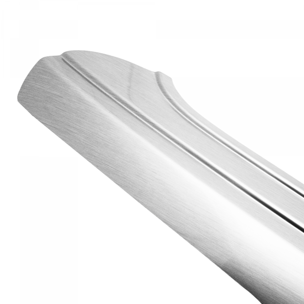 Rear Bumper Protector compatible with Audi Q7 & SQ7 (4M) 06.2015->  Rearguard, Tailored Fit Bumper Guard, ABS Plastic- Special Colour Brushed Aluminum Look