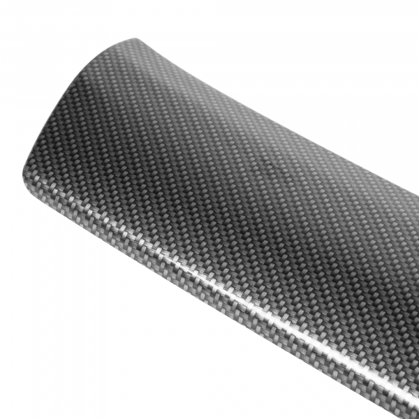 Rear Bumper Protector compatible with Audi A6 Avant 06.2016-08.2018 also for S-Line Rearguard, Tailored Fit Bumper Guard, ABS Plastic- Special Colour Carbon Look