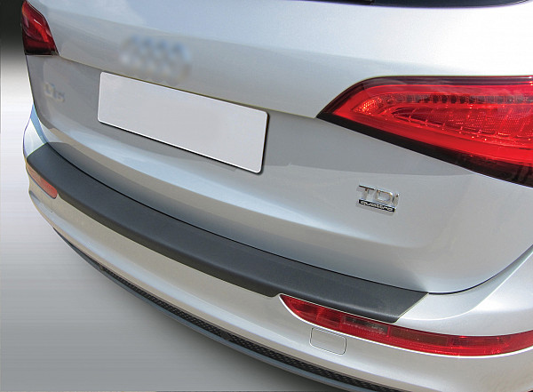 Rear Bumper Protector compatible with Audi Q5 & SQ5 09.2008-12.2016  Rearguard, Tailored Fit Bumper Guard, ABS Plastic- Colour Matte Black
