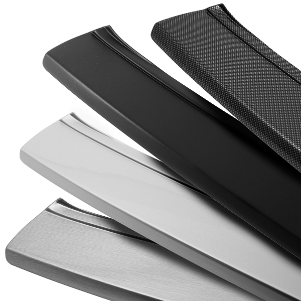 Rear Bumper Protector compatible with Audi A1 Sportback & S1 01.2015-10.2018  Rearguard, Tailored Fit Bumper Guard, ABS Plastic- Special Colour Carbon Look