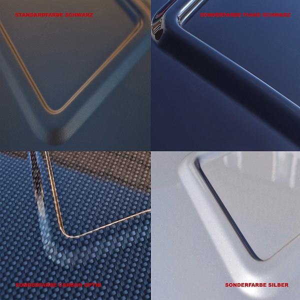 Rear Bumper Protector compatible with Audi A1 Sportback & S1 01.2015-10.2018  Rearguard, Tailored Fit Bumper Guard, ABS Plastic- Special Colour Carbon Look