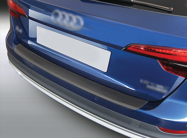 Zaštitna letva stražnjeg branika pogodno za Audi A4 Allroad 11.2015-09.2018  precizno pristajanje s dubokim zaštitnim rubom, ABS plastika- posebna boja crna sjaj