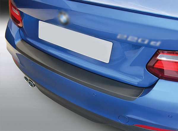 Zaštitna letva stražnjeg branika pogodno za BMW Serija 2 Coupe & Cabrio F22 F23 03.2014-07.2021 samo za M Paket & M235/M240 precizno pristajanje s dubokim zaštitnim rubom, ABS plastika- boja crna mat