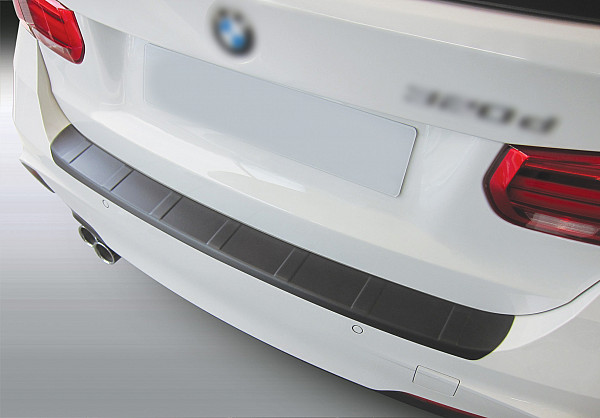 Ladekantenschutz passend für BMW 3er Touring Kombi F31 ab BJ. 9.2012-6.2019 nur für M Paket, geriffelte Ausführung passgenau mit Abkantung ABS- Farbe schwarz