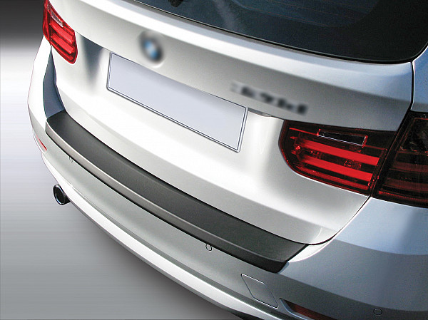 Ladekantenschutz passend für BMW 3er Touring Kombi F31 ab BJ. 9.2012-6.2019 nicht für M Paket passgenau mit Abkantung ABS- Farbe schwarz
