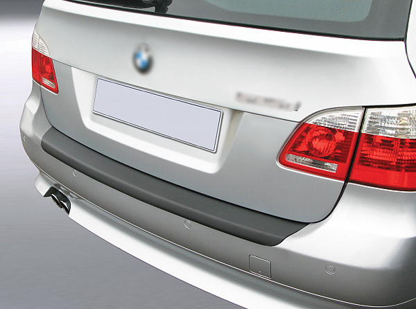 Ladekantenschutz passend für BMW 5er E61 Touring ab BJ. 4.2004-4.2010 nicht für M Paket passgenau mit Abkantung ABS- Farbe schwarz