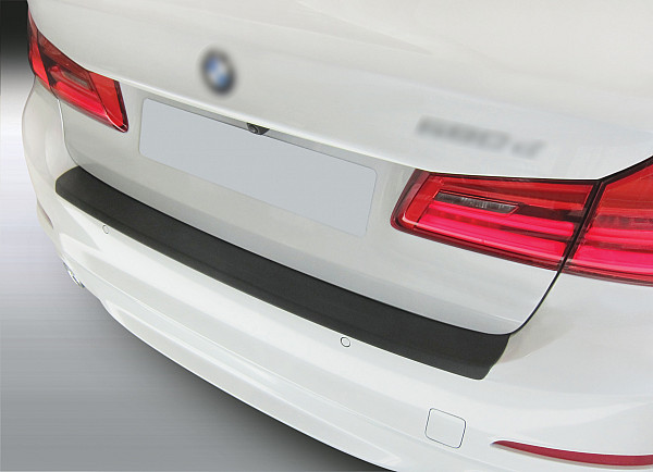 Ladekantenschutz passend für BMW 5er Limousine G30 ab BJ. 10.2016-5.2023 nicht für M Paket passgenau mit Abkantung ABS- Farbe schwarz