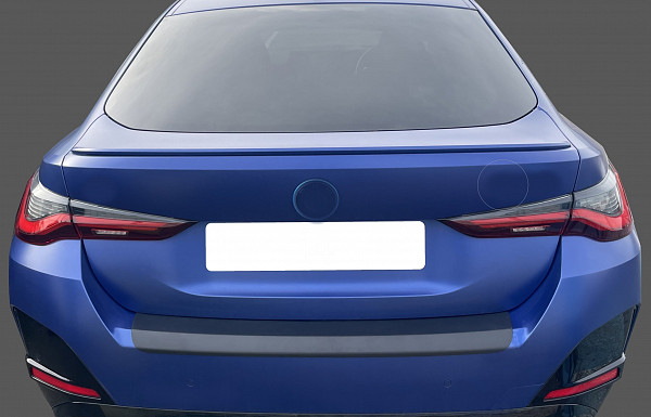 Zaštitna letva stražnjeg branika pogodno za BMW i4 G26 z M Sport 11.2021-> samo za M Paket precizno pristajanje s dubokim zaštitnim rubom, ABS plastika- boja crna mat