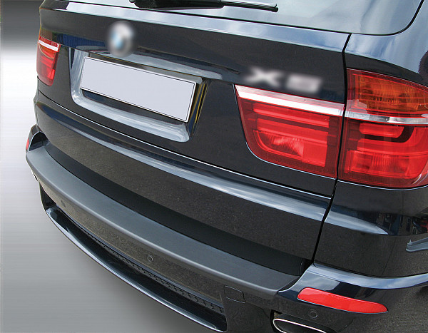 Ladekantenschutz passend für BMW X5 E70 ab BJ. 3.2007-9.2013  passgenau mit Abkantung ABS- Farbe schwarz