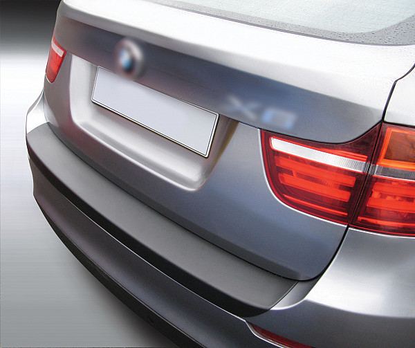 Ladekantenschutz passend für BMW X6 E71 ab BJ. 4.2012-11.2014  passgenau mit Abkantung ABS- Farbe schwarz
