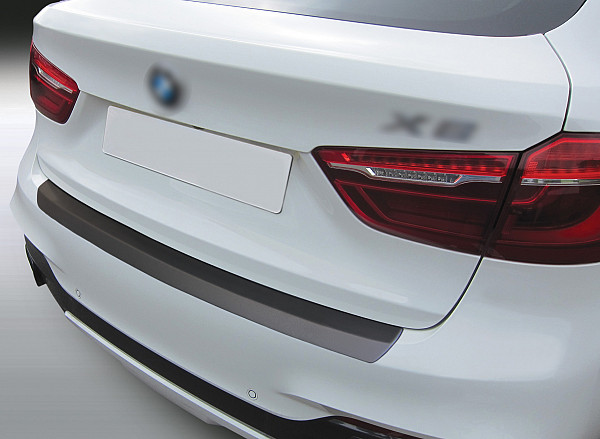 Rear Bumper Protector compatible with BMW X6 F16 12.2014-06.2019  Rearguard, Tailored Fit Bumper Guard, ABS Plastic- Colour Matte Black