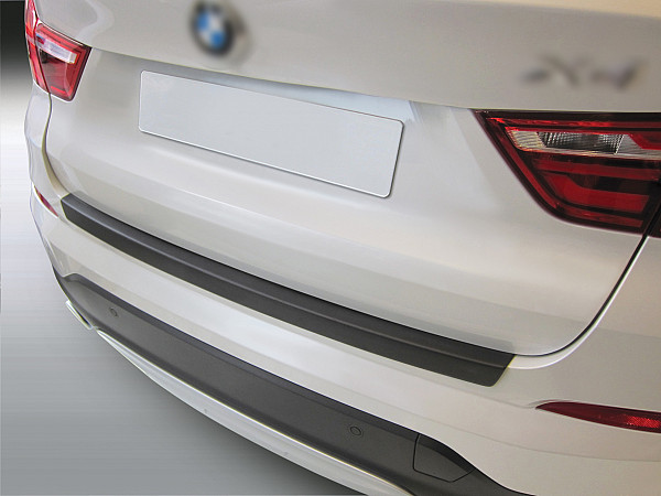 Zaštitna letva stražnjeg branika pogodno za BMW X4 F26 04.2014-03.2018 nije za M Paket precizno pristajanje s dubokim zaštitnim rubom, ABS plastika- boja crna mat