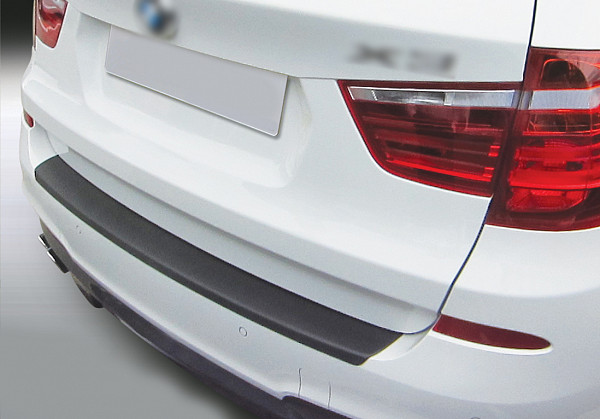 Rear Bumper Protector compatible with BMW X3 F25 04.2014-09.2017 only for M Sports Package Rearguard, Tailored Fit Bumper Guard, ABS Plastic- Colour Matte Black