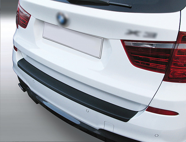 Rear Bumper Protector compatible with BMW X3 F25 11.2010-03.2014  Rearguard, Tailored Fit Bumper Guard, ABS Plastic- Colour Matte Black