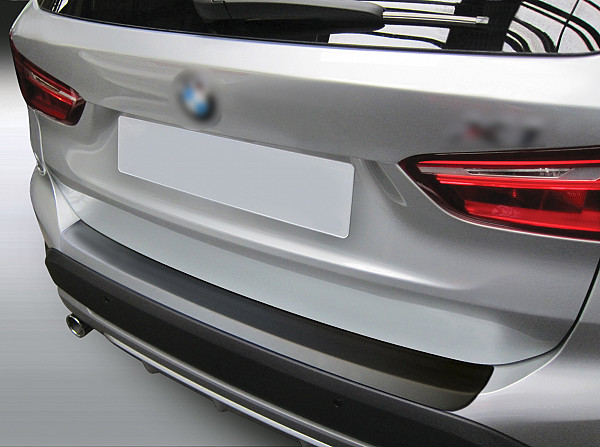 Zaštitna letva stražnjeg branika pogodno za BMW X1 F48 10.2015-08.2019 nije za M Paket precizno pristajanje s dubokim zaštitnim rubom, ABS plastika- boja crna mat
