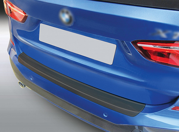 Ladekantenschutz passend für BMW X1 F48 ab BJ. 10.2015-8.2019 nur für M Paket passgenau mit Abkantung ABS- Sonderfarbe Silber