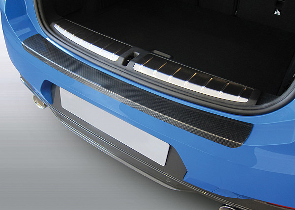 Ladekantenschutz passend für BMW X2 F39 ab BJ. 3.2018-10.2023  passgenau mit Abkantung ABS- Sonderfarbe Carbon Optik