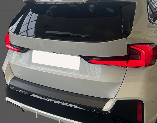 Rear Bumper Protector compatible with BMW X1 U11 with M Sport 10.2022-> only for M Sports Package Rearguard, Tailored Fit Bumper Guard, ABS Plastic- Colour Matte Black