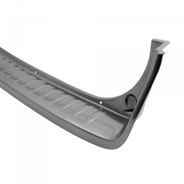 Ladekantenschutz passend für Chevrolet Captiva (vor Facelift) ab BJ. 9.2006-4.2013  passgenau mit Abkantung ABS- Sonderfarbe Aluminium Gebürstet Optik