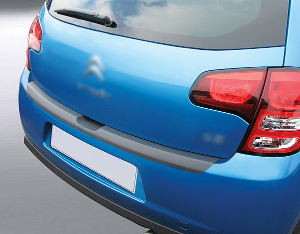 Zaštitna letva stražnjeg branika pogodno za Citroen C3 01.2010-01.2017  precizno pristajanje s dubokim zaštitnim rubom, ABS plastika- boja crna mat