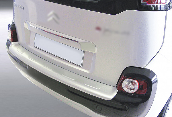 Zaštitna letva stražnjeg branika pogodno za Citroen C3 Picasso 02.2009-08.2017  precizno pristajanje s dubokim zaštitnim rubom, ABS plastika- posebna boja srebrna