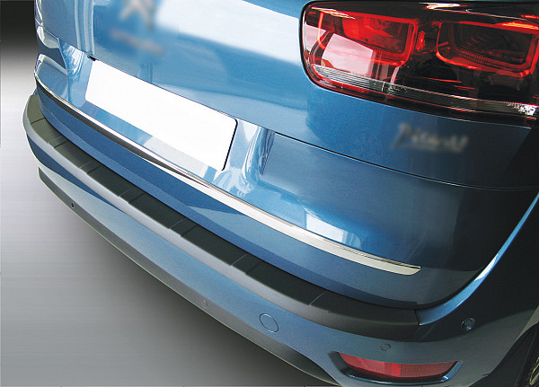 Zaštitna letva stražnjeg branika pogodno za Citroen C4 Picasso & C4 Spacetourer 06.2013-08.2020  precizno pristajanje s dubokim zaštitnim rubom, ABS plastika- boja crna mat