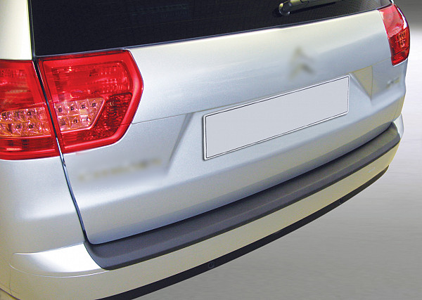 Rear Bumper Protector compatible with Citroen C5 Tourer Estate 04.2008-11.2017  Rearguard, Tailored Fit Bumper Guard, ABS Plastic- Colour Matte Black