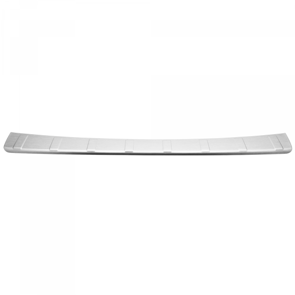 Rear Bumper Protector compatible with Citroen Berlingo 09.2018-> also for Multispace Rearguard, Tailored Fit Bumper Guard, ABS Plastic- Special Colour Brushed Aluminum Look
